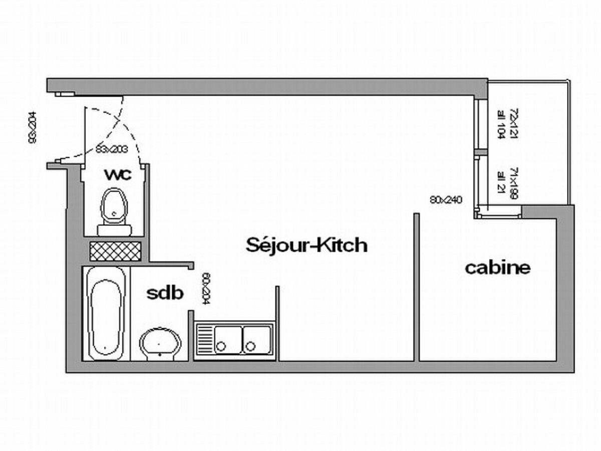 Studio cabine 24m² balcon sud, 4 pers, animaux OK - Photo 3