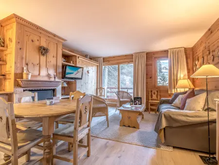 Location appartement à Méribel, Charmant Duplex 4* aux Pieds des Pistes avec Cheminée et Services de Conciergerie