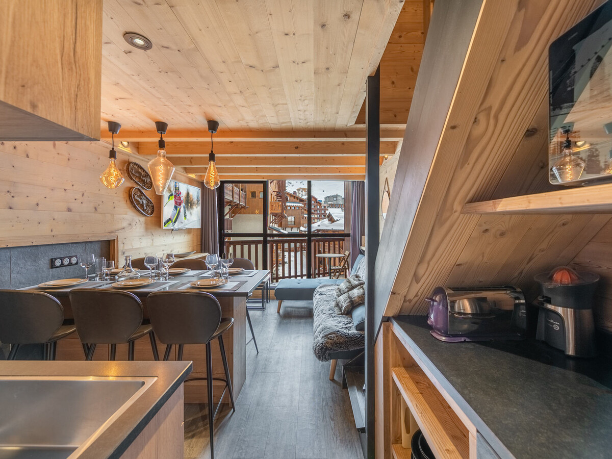 Duplex rénové 6 pers avec local à ski, Val Thorens - Photo 3