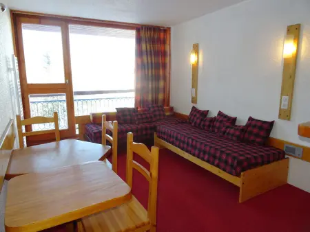 Location appartement à Les Arcs 1800, Studio confortable pour 5 pers. aux Arcs 1800 avec balcon et Wifi