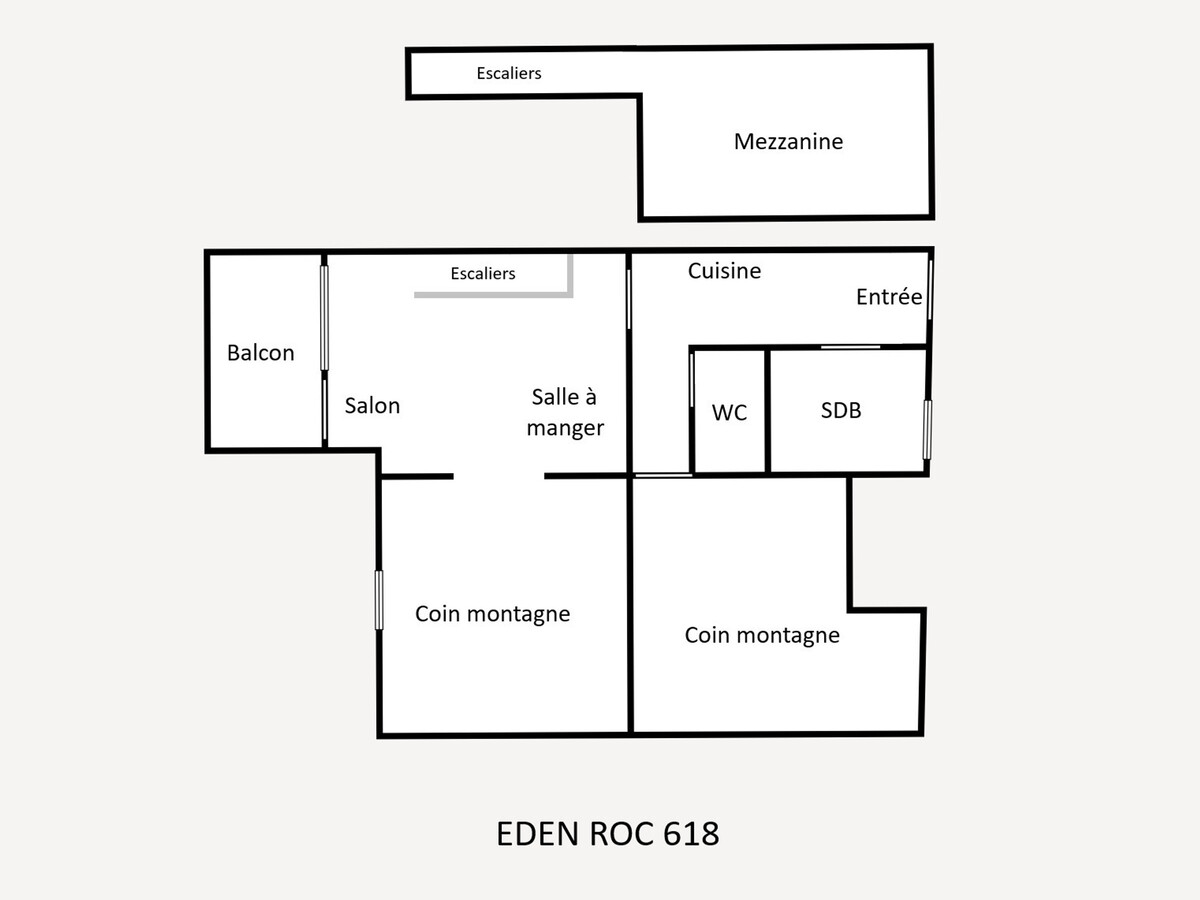 Eden Roc 618 : 2 chambres, 50 m des pistes - Photo 14