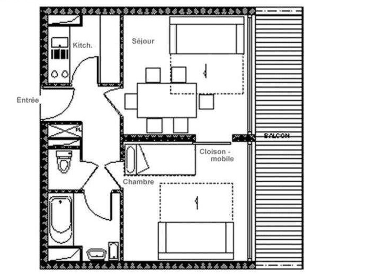 Appartement lumineux 6 pers, ski aux pieds, balcon sud - Photo 15