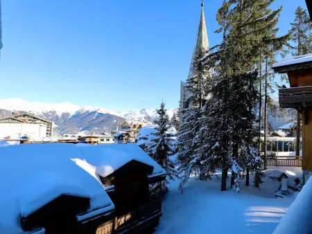 Duplex charme Courchevel 1850 avec cheminée, 6 personnes : photo 13