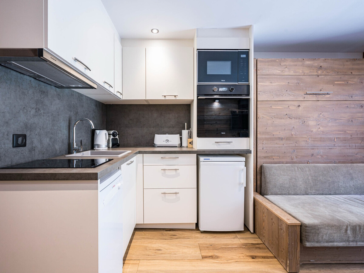 Studio rénové 23m² Centre Val-d'Isère, balcon - Photo 8