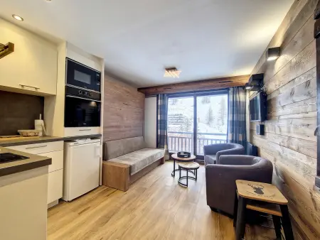Location appartement à Val d'Isère, Studio rénové Centre Station avec Balcon