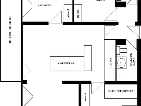 Apt 8 pers, 50m des pistes, balcon sud à La Plagne : photo 3