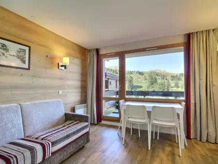 Location appartement à Belle Plagne, Charmant 2 pièces sur pistes, balcon sud, animaux admis, Wi-Fi