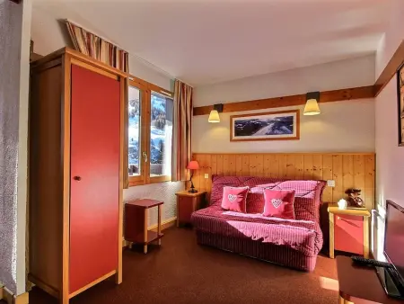Location appartement à Plagne 1800, Studio-cabine 4 pers, sud, proche pistes et commerces