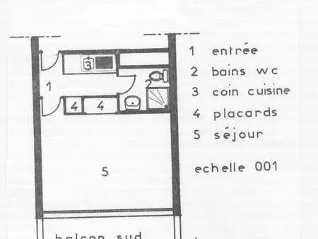 Studio rénové sud, balcon, 8e étage à La Plagne : photo 3