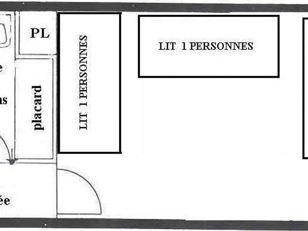Studio 3 pers. vue pistes, balcon sud, 9e étage - Photo 3