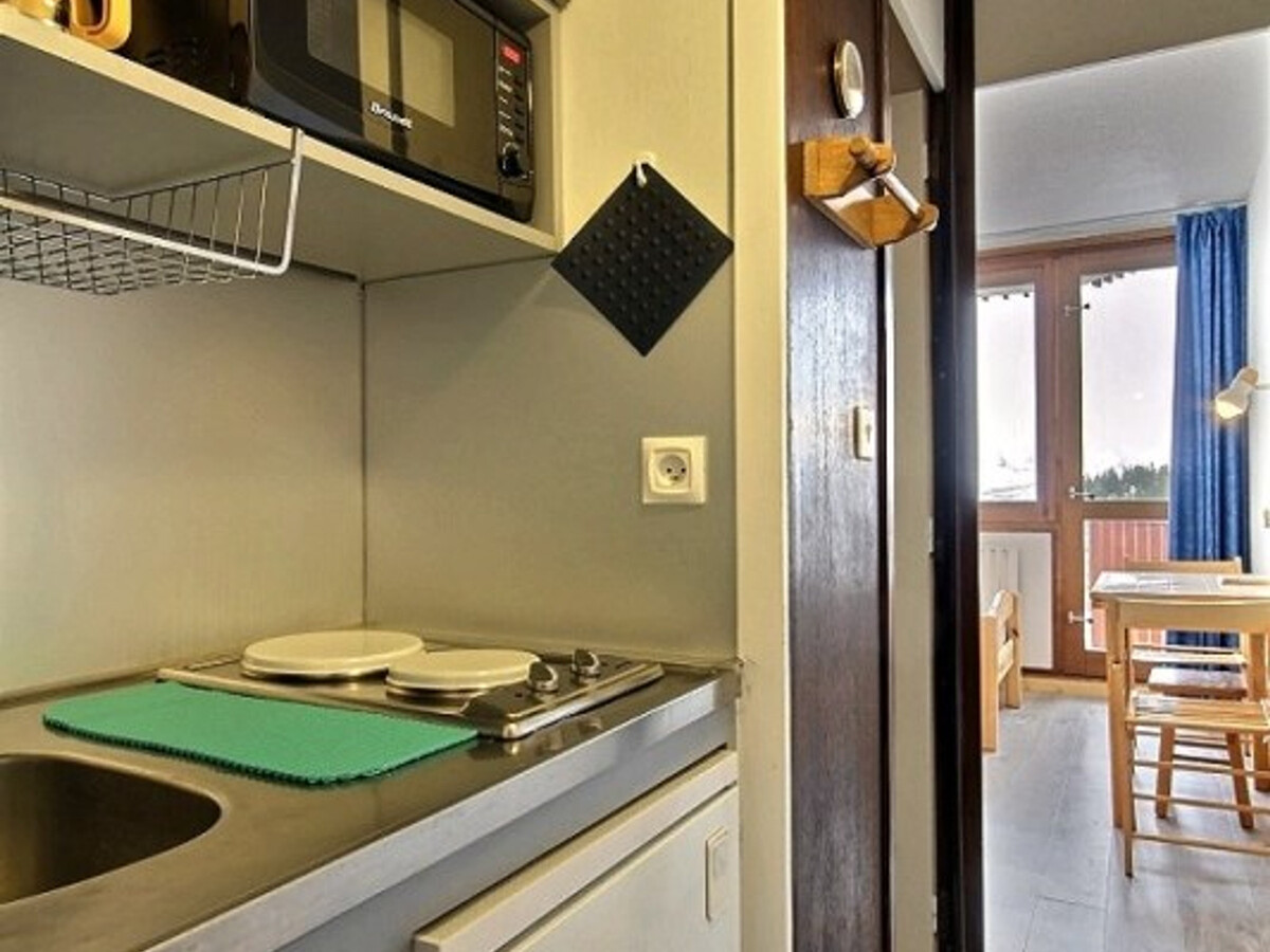 Studio 3 cristaux La Plagne, balcon vue montagne - Photo 4