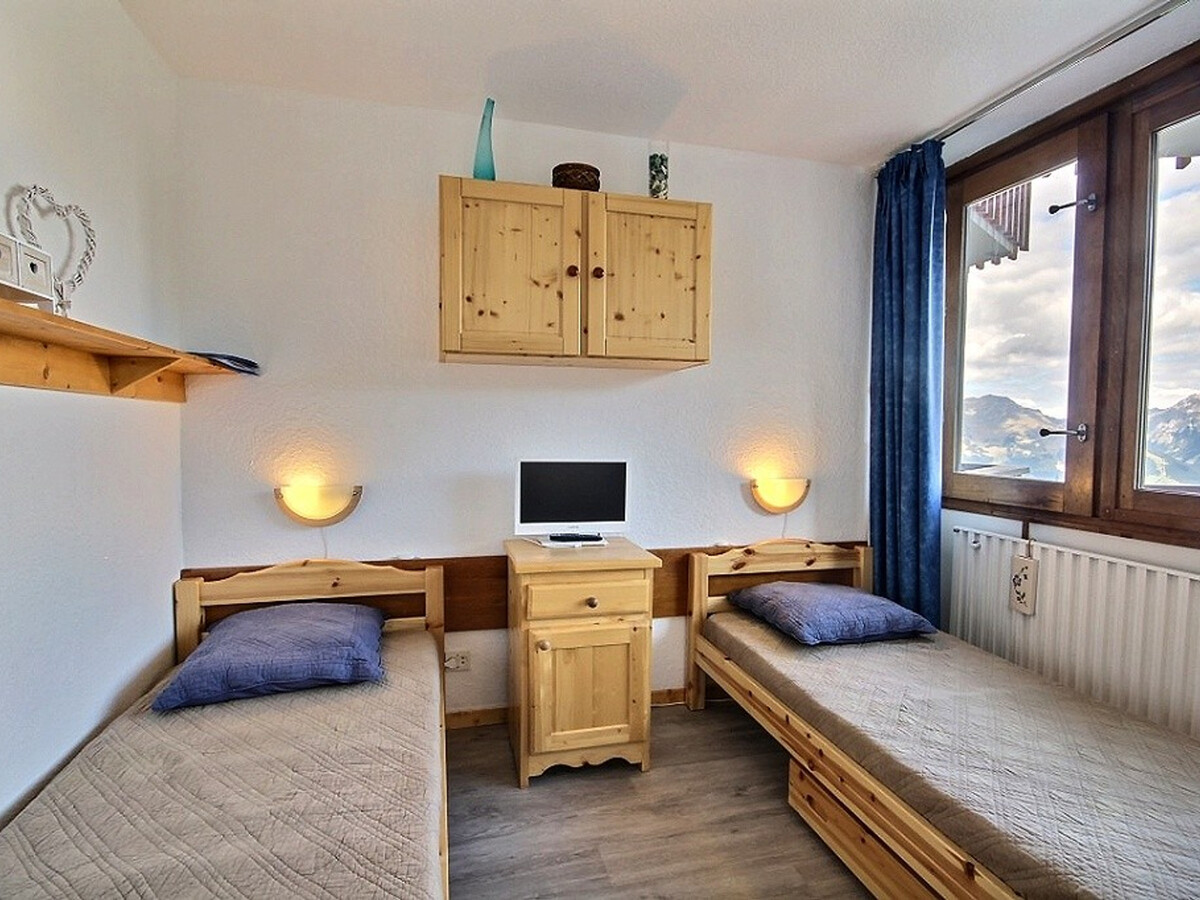 Studio 3 cristaux La Plagne, balcon vue montagne - Photo 5