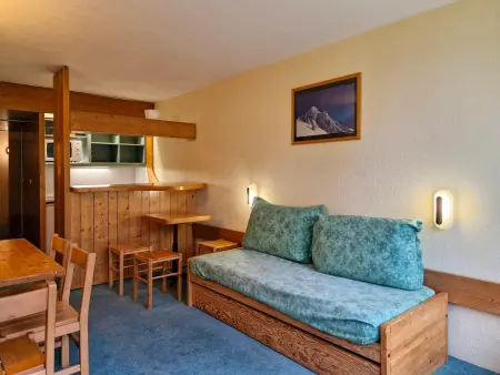 Studio 5 pers. skis aux pieds, balcon Sud-Ouest aux Arcs : photo 2