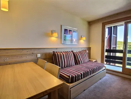 Location appartement à Belle Plagne, Appartement spacieux 4/5 pers, central avec vue pistes