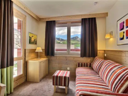 Location appartement à Belle Plagne, Studio cabine spacieux 4 pers. proche pistes