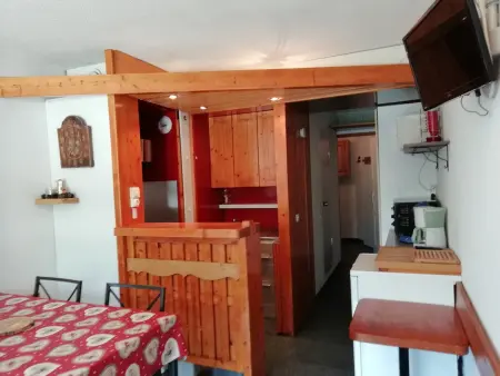 Studio 28m² 4 pers, balcon Sud-Est aux Arcs 2000 : photo 6