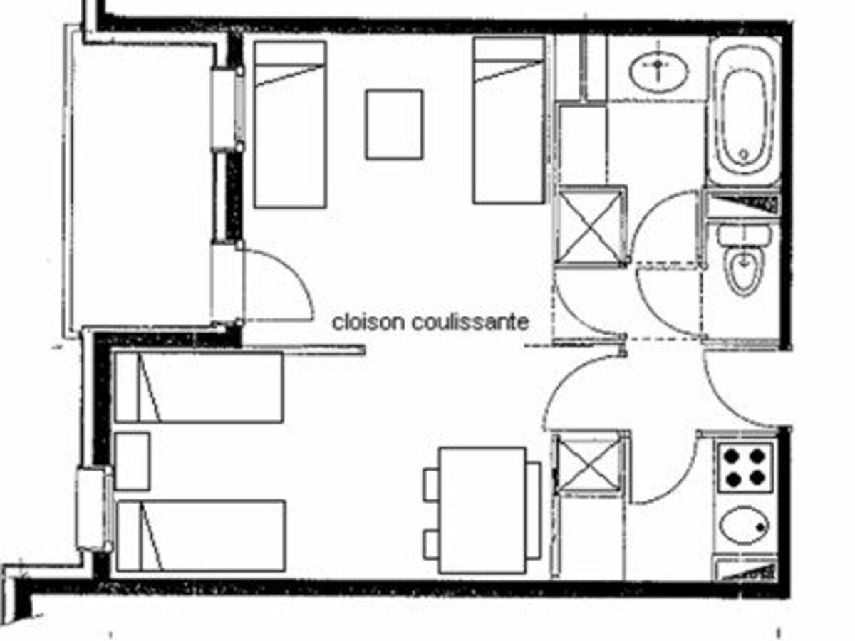 Studio 27m² divisible avec balcon, vue montagne, Valmorel - Photo 7