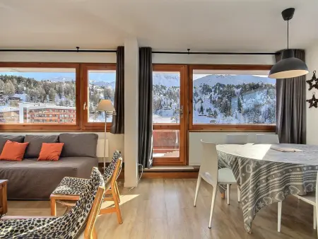 Appartement 3/4 pièces, grand balcon pistes, 8 personnes : photo 3