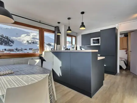 Appartement 3/4 pièces, grand balcon pistes, 8 personnes : photo 10