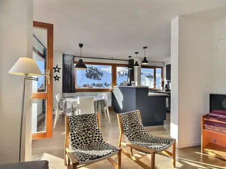 Appartement 3/4 pièces, grand balcon pistes, 8 personnes : photo 13