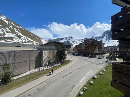 Studio 20m² Tignes, balcon Sud-Est, vue pistes : photo 6