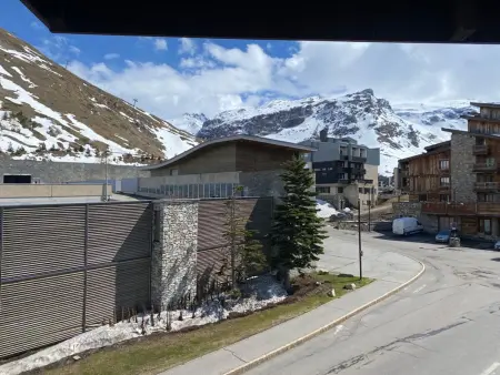 Studio 20m² Tignes, balcon Sud-Est, vue pistes : photo 7