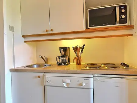Studio-cabine 4 personnes Belle Plagne, vue balcon sud-ouest : photo 5
