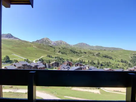 Studio-cabine 4 personnes Belle Plagne, vue balcon sud-ouest : photo 7