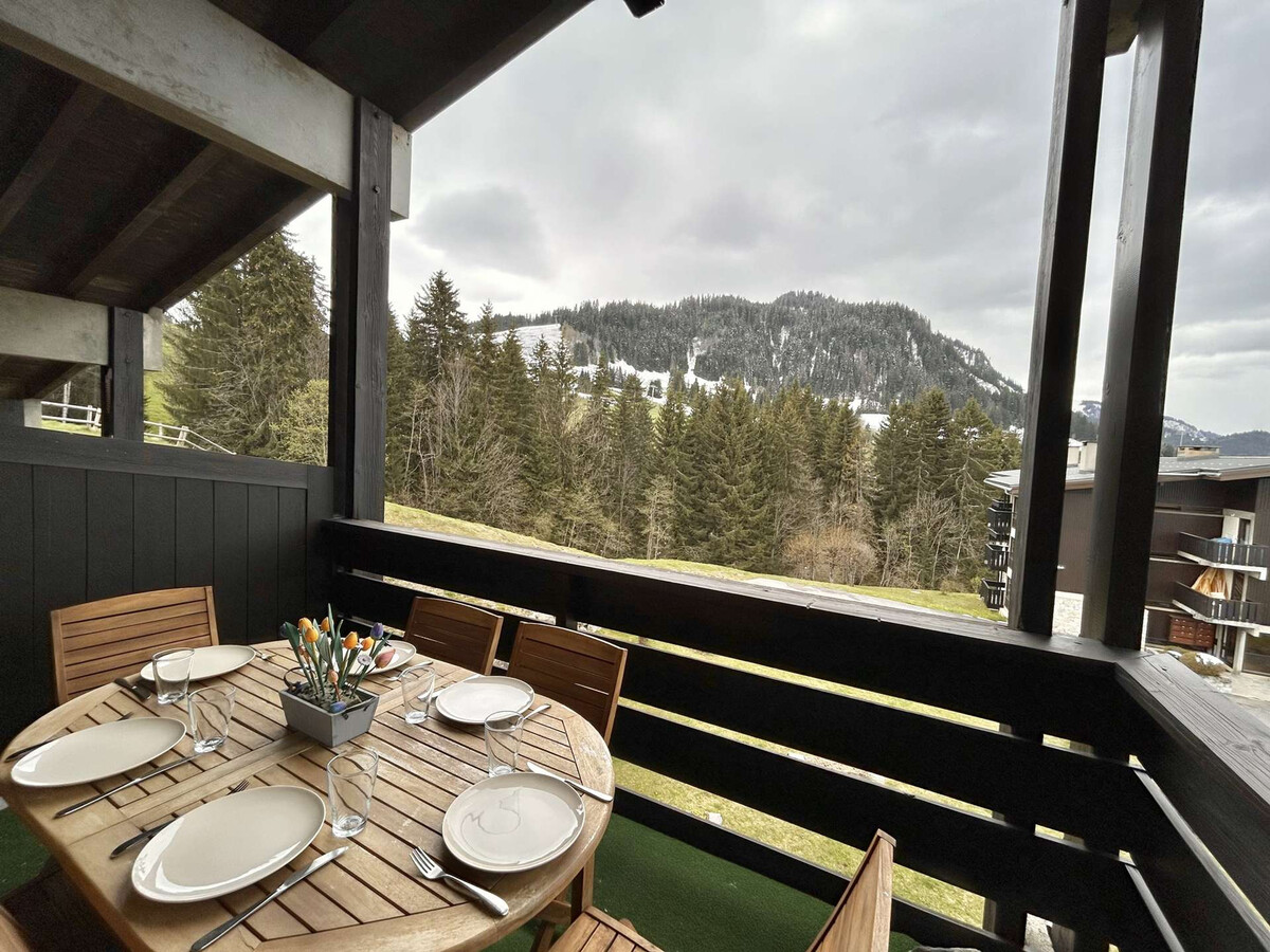Studio alcôve 4 couchages, balcon sud-ouest, parking - Megève - Photo 11