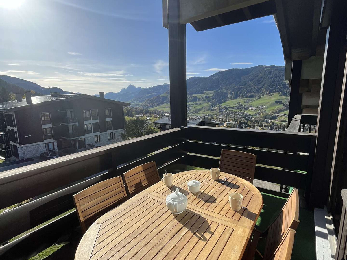 Studio alcôve 4 couchages, balcon sud-ouest, parking - Megève - Photo 13