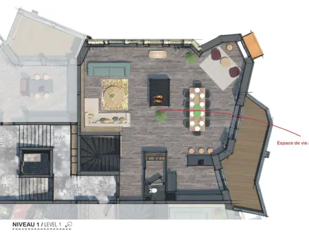 Splendide appartement 6 pièces, spa et cheminée pour 11 pers à Avoriaz - Photo 13