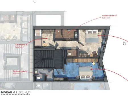 Splendide appartement 6 pièces, spa et cheminée pour 11 pers à Avoriaz - Photo 15