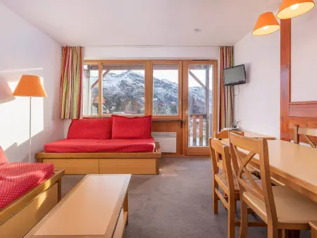 Location appartement à Avoriaz, Charmant 2 pièces cabine pour 6 au centre dAvoriaz avec balcon et internet