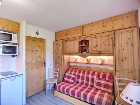 Location appartement à Les Menuires, Studio cabine 4 pers, ski aux pieds, Les Menuires