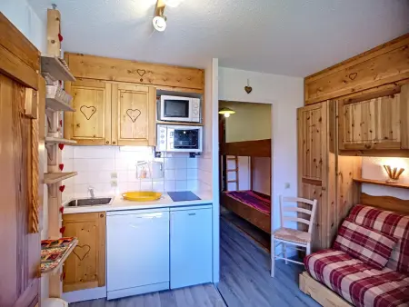 Studio cabine 4 pers, ski aux pieds aux Menuires - Photo 1