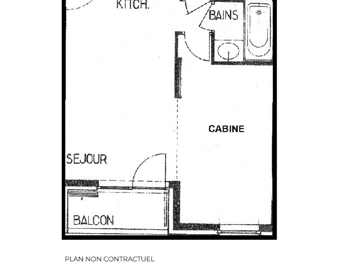 Studio 4 pers avec balcon, animaux OK aux Menuires - Photo 9