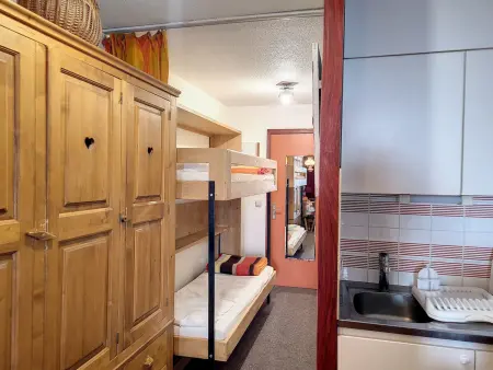 Studio lumineux avec balcon proche des pistes, Appartement 4 personnes à La Rosière - Photo 3