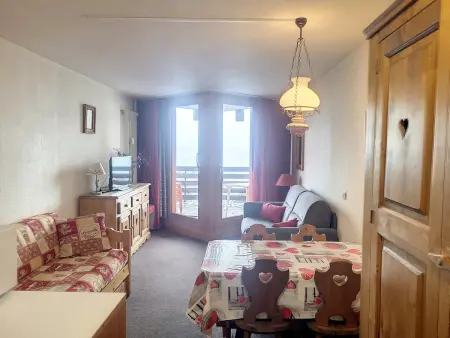 Studio lumineux avec balcon proche des pistes, Appartement 4 personnes à La Rosière - Photo 6