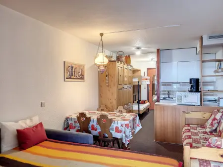 Studio lumineux avec balcon proche des pistes, Appartement 4 personnes à La Rosière - Photo 7