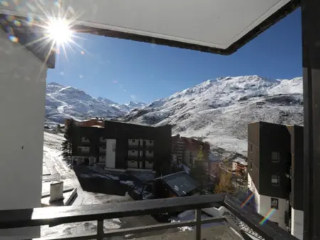 Les Menuires : 2 pièces 6 pers, balcon sud face aux cimes, animaux admis : photo 10