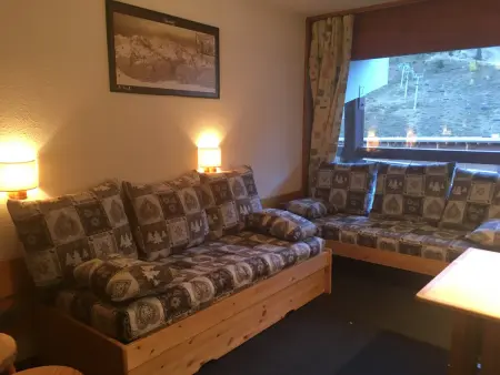Location appartement à Les Arcs 2000, Studio lumineux aux Arcs 2000, accès ski et balcon