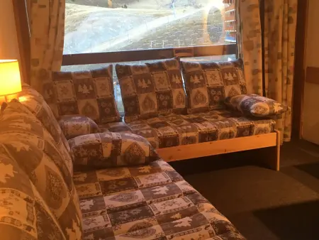 Studio cabine 4 pers. aux Arcs 2000, balcon Sud : photo 2