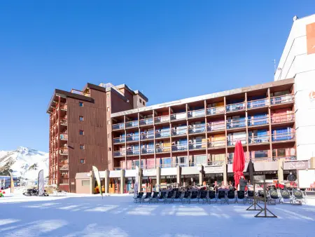 Studio cabine 4 pers. aux Arcs 2000, balcon Sud : photo 14