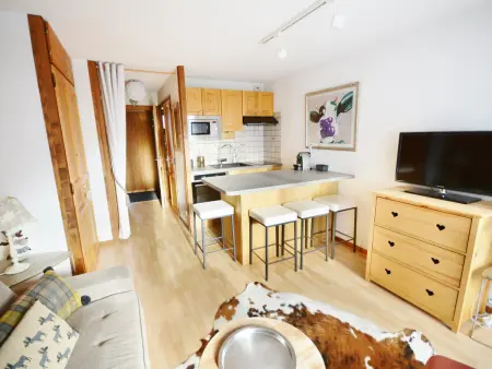 Studio 24m² Morzine, 700m Pleney, parking inclus : photo 3