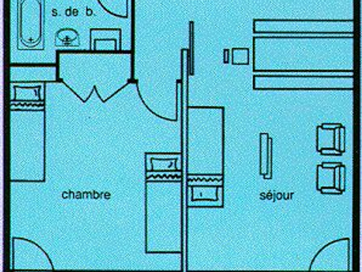 Appartement 45m² sud, 6 pers., centre Chamrousse - Photo 7