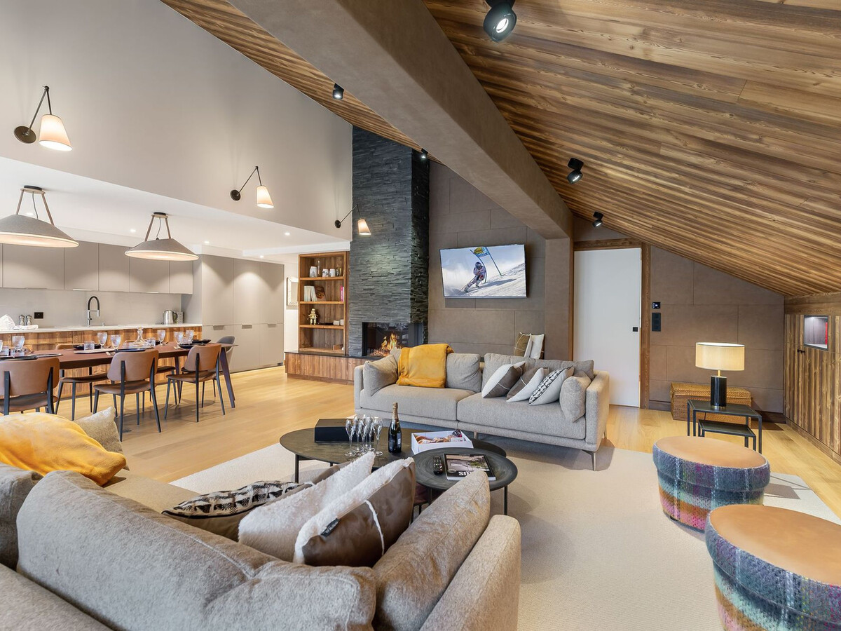 Duplex 8 pers., 134 m² à 130 m du télésiège Morel - Photo 1