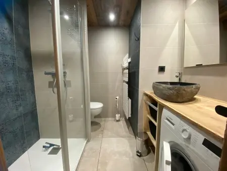 Duplex 6p rénové, balcon sud vue pistes à Morillon : photo 10