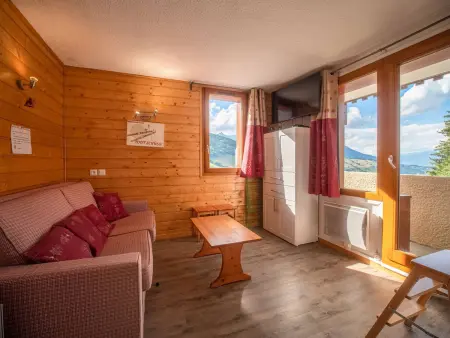 Location appartement à Valmorel, Charmant 2P rénové - Pistes à 0m, commerces à 80m, ESF à 350m - Crève Coeur, Valmorel