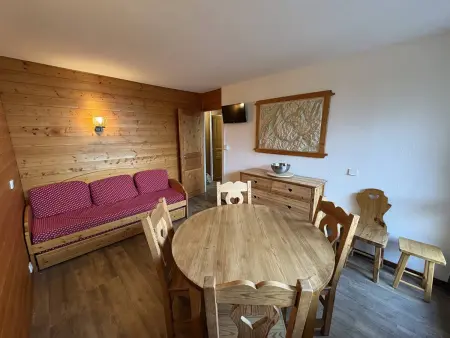 Location appartement à La Plagne, Appartement 3 pièces au pied des pistes, balcon, 7 personnes