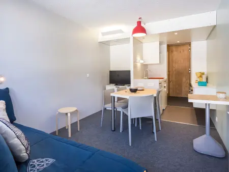 Location appartement à Les Arcs 1800, Studio rénové ski aux pieds, balcon, WiFi